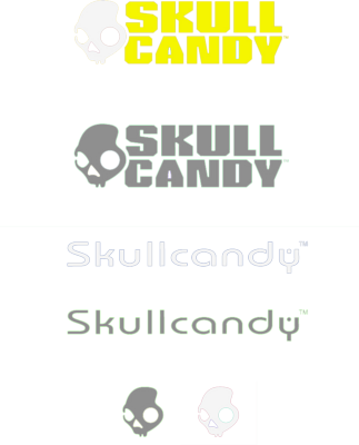 Skull Candy Logo Set - Skullcandy Headphones Red (323x400), Png Download