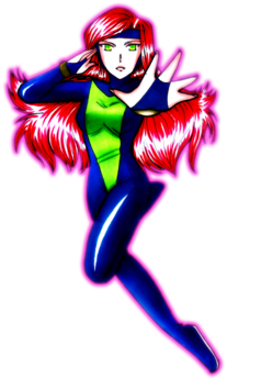 Xmen - Jean Grey - Cartoon (674x518), Png Download