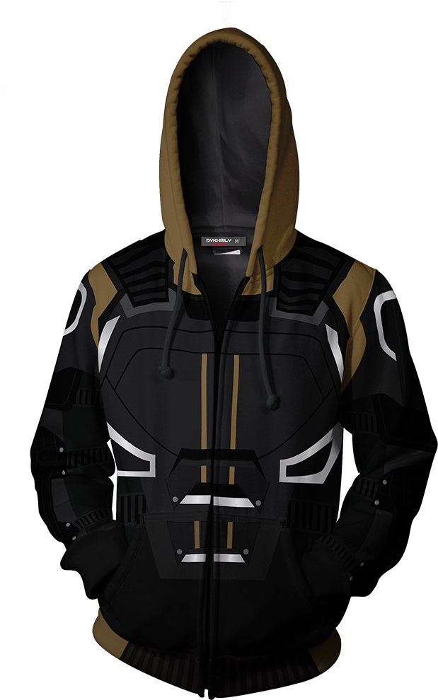 Dark Phoenix - Red Zip Up Hoodie Goth (1024x1024), Png Download