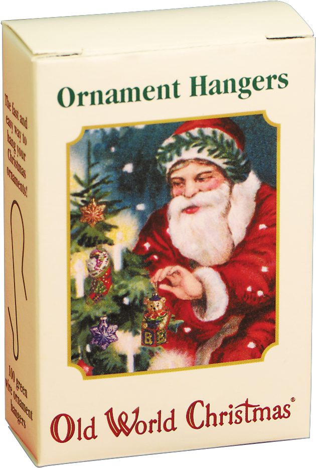 100 Green Ornament Hangers - Christmas Ornament Hooks, Box Of 100 By Old World Christmas (1200x1200), Png Download