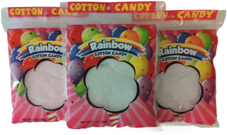 Cotton Candy Party Themed Bag1 Oz - Cotton Candy (1024x768), Png Download