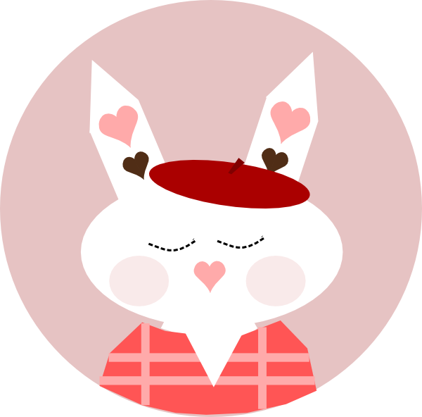 Bunny Clipart Png For Web - Cute White Bunny Greeting Cards (pk Of 10) (600x592), Png Download