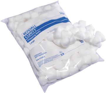 Curity Cotton Ball - Covidien 2601 Cotton Balls 200 Per Bag, Bag, 200, Balls, (600x324), Png Download