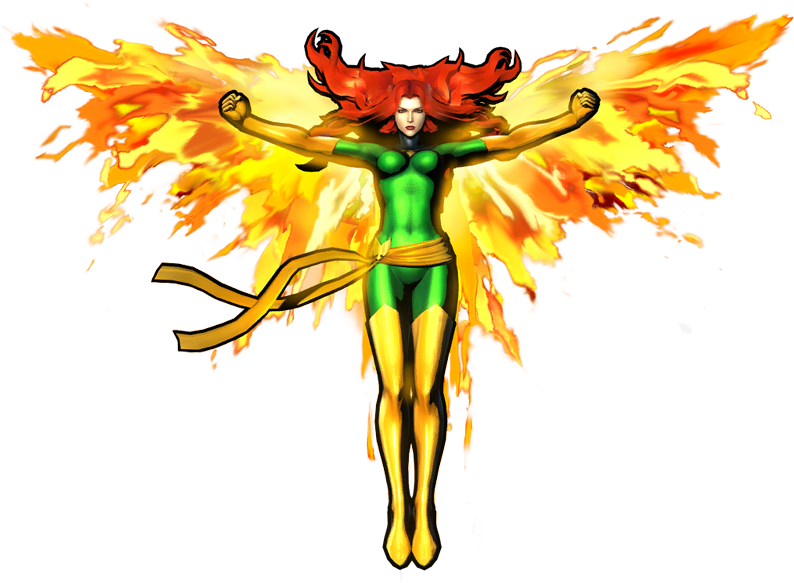 Marvel Vs - - Jean Marvel Vs Capcom (800x597), Png Download