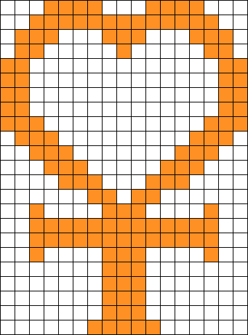 Sailor Venus Symbol Perler Bead Pattern / Bead Sprite - Perler Bead Sailor Venus (358x484), Png Download