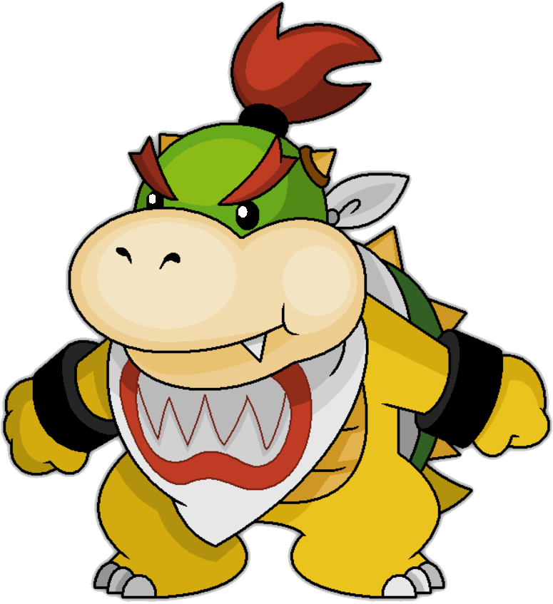 Bowser Jr 2d - Mario Series (810x864), Png Download