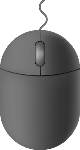 Mouse Icon Gray - Data (320x600), Png Download