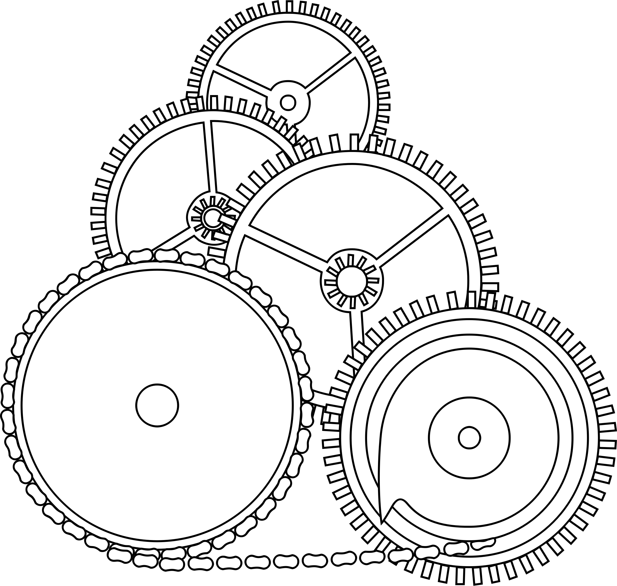 This Free Icons Png Design Of Gears In 2d (2365x2244), Png Download