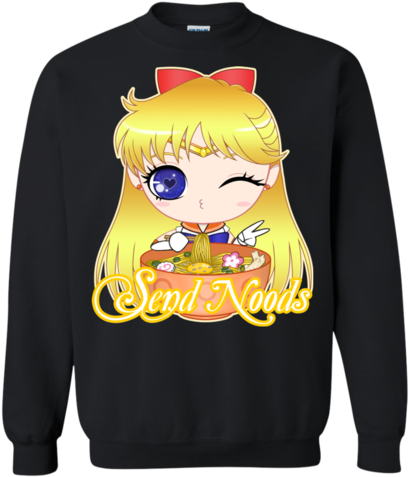 Sailor Venus Send Noods Crewneck Sweater - Rick And Morty Peace Among Worlds Portal (480x480), Png Download