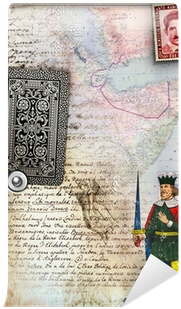 Blank Vintage Certificate And Stamp Wall Mural • Pixers® - Old Paper Texture (400x400), Png Download