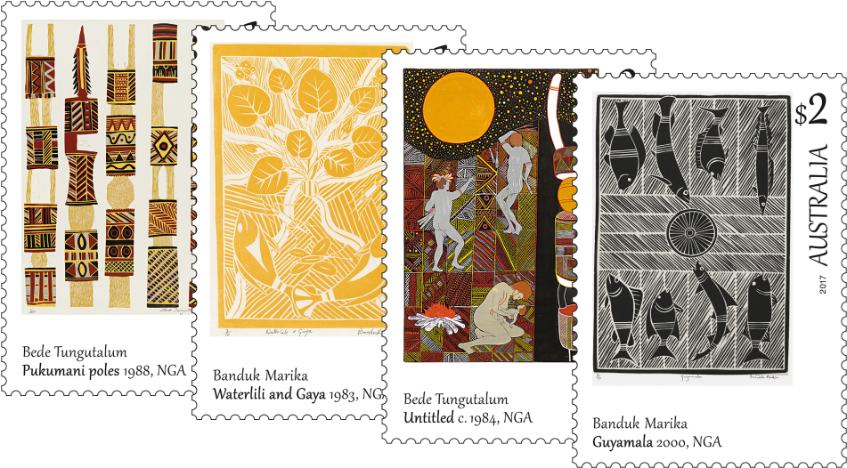 Art Of The North Set Of Stamps - Art (970x545), Png Download