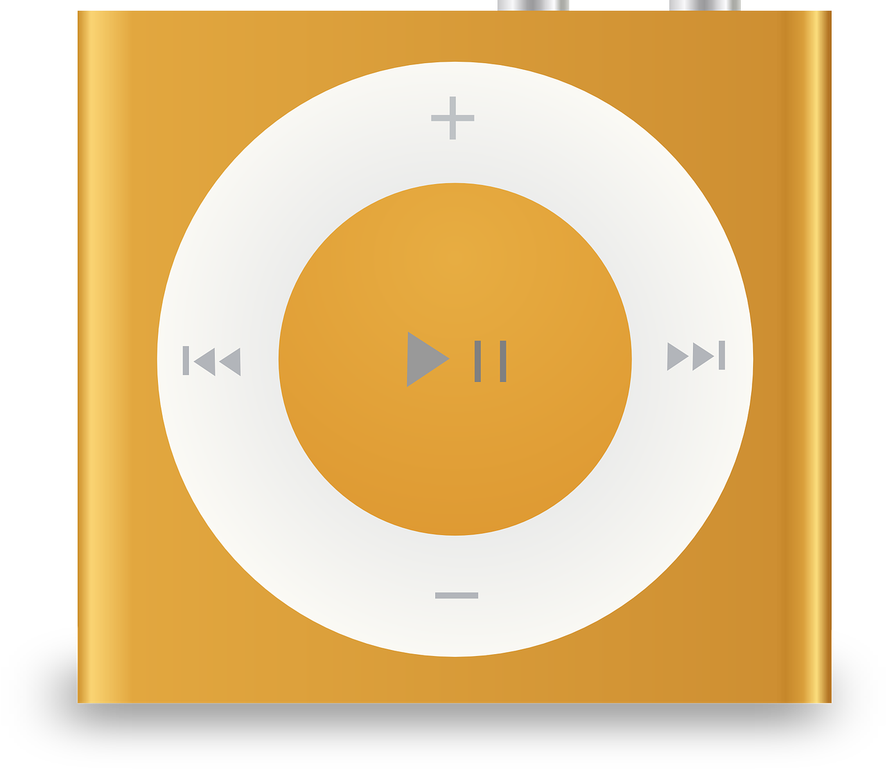 Best Music Player Apps - Ipod Shuffle 4th Generation Orange (1280x1111), Png Download