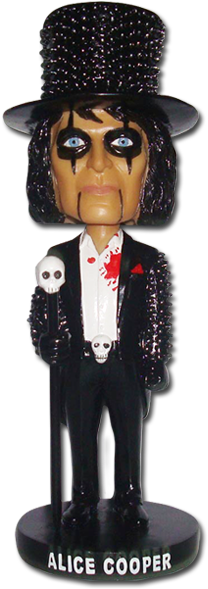 Alice Cooper Bobblehead - Alice Cooper Bobblehead Figure (487x600), Png Download