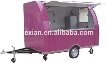 Jx-fs290d Attractive Small Snack Mobile Food Cart With - Travel Trailer (350x350), Png Download