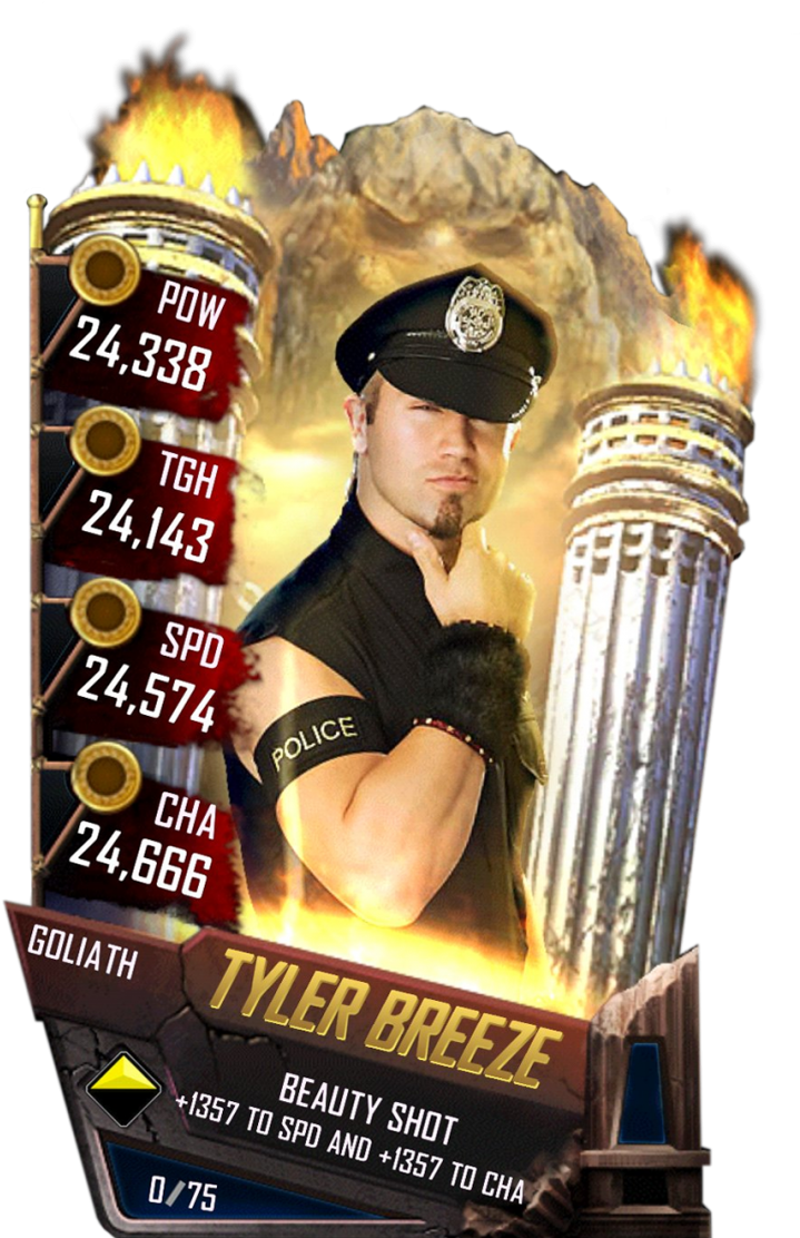 Tylerbreeze S4 20 Goliath - Wwe Supercard Aj Styles Goliath (733x1158), Png Download