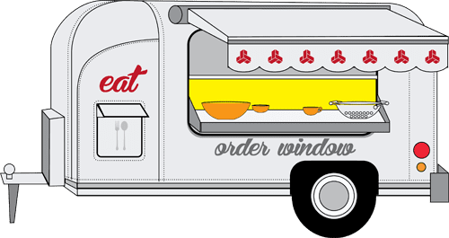 Food Cart Food Carts University Research Park - Food Cart (500x265), Png Download