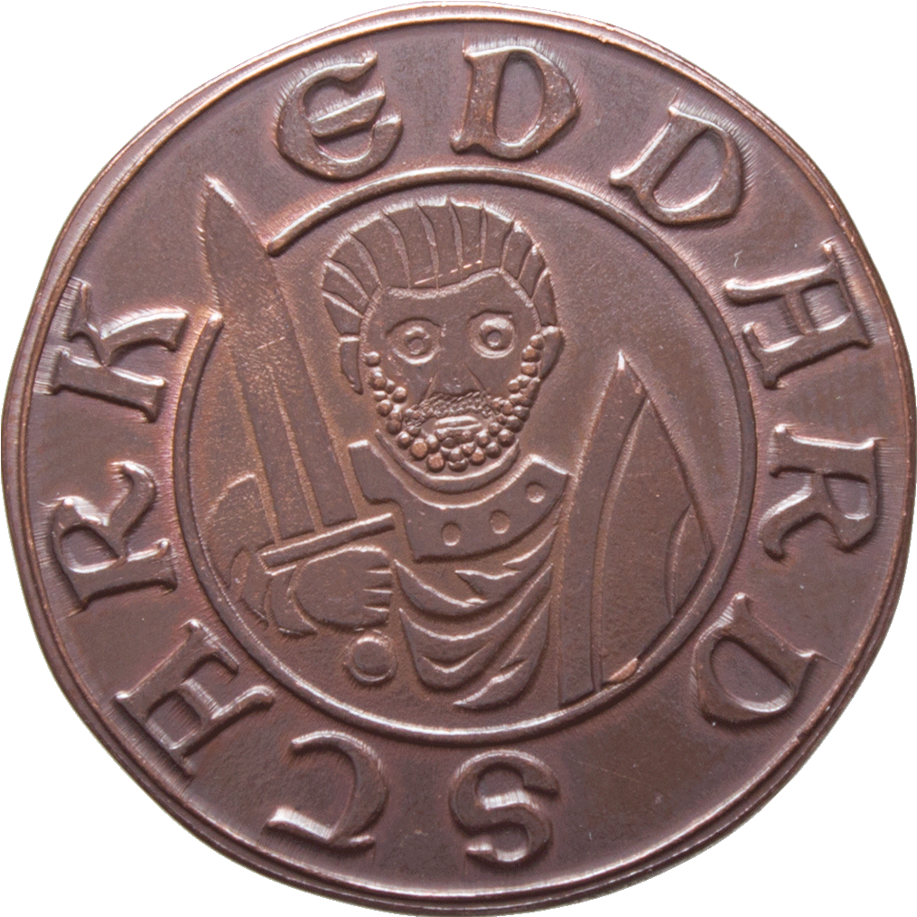 Eddard Stark Half-groat - Game Of Thrones - House Stark Coin Set (1024x1024), Png Download