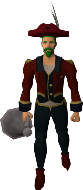 Ringmaster Costume Equipped Sc 1 St Runescape Wiki - Runescape Black Pants (264x606), Png Download
