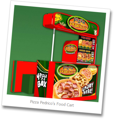 Pizza Pedricos Food Cart - Franchising (457x476), Png Download
