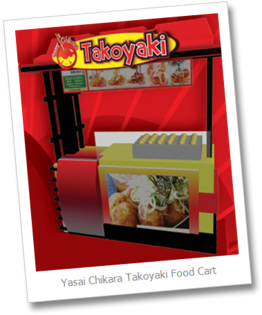 Yasai Chikara Takoyaki Food Cart - Manila (404x480), Png Download