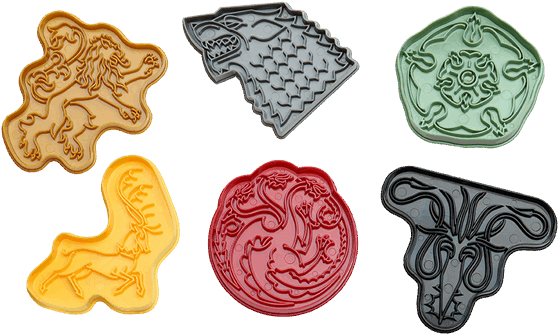Game Of Thrones Cookie Cutters (600x600), Png Download