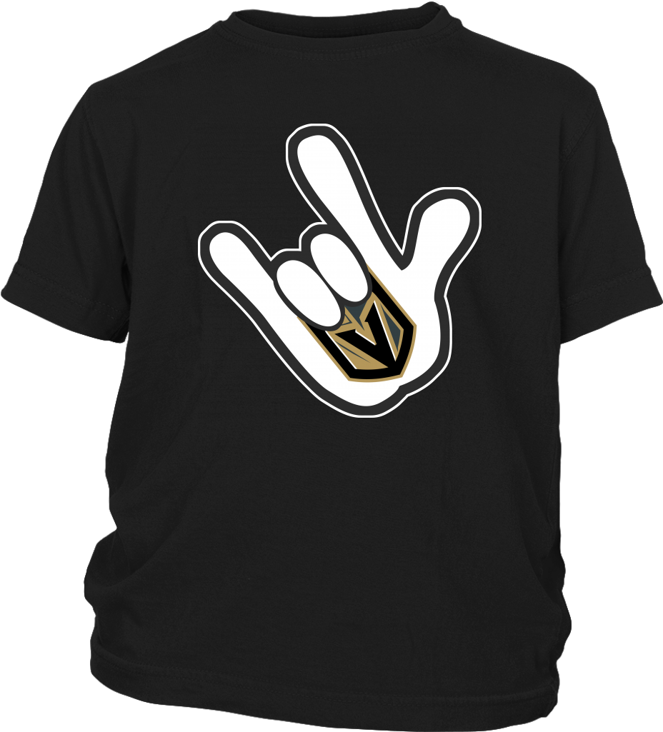 Vegas Golden Knights Mickey Mouse Hand Hockey Shirts - Shirt (1024x1024), Png Download