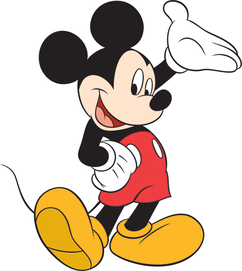 Mickey-hand - - Naklejki Na Ścianę 3d Dla Dzieci (500x558), Png Download