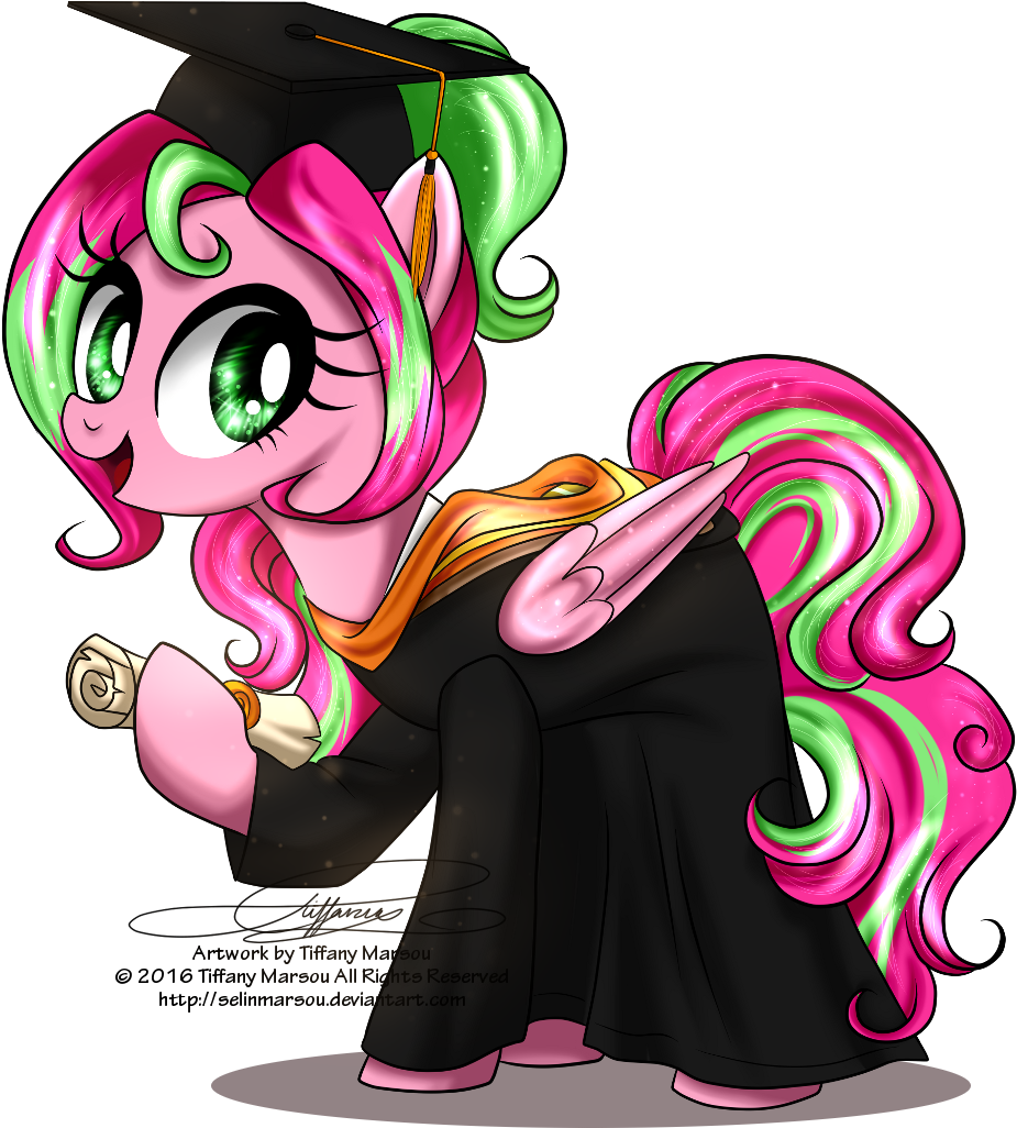 Selinmarsou, Clothes, Diploma, Graduation, Graduation - Cartoon (1000x1079), Png Download