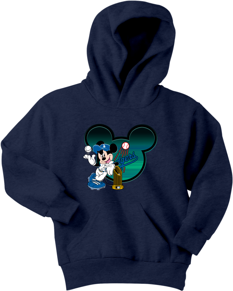 Mlb Los Angeles Dodgers Mickey Mouse Baseball Disney - Shirt (1024x1024), Png Download