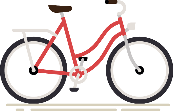 Bike - Bike Icon (610x392), Png Download