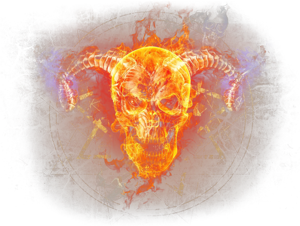 Огонь Png, Пламя, Огненный Череп, Png Fire, Flames, - Coque Iphone 6s Plus + Tete De Mort Fire Feu - Etui (600x488), Png Download
