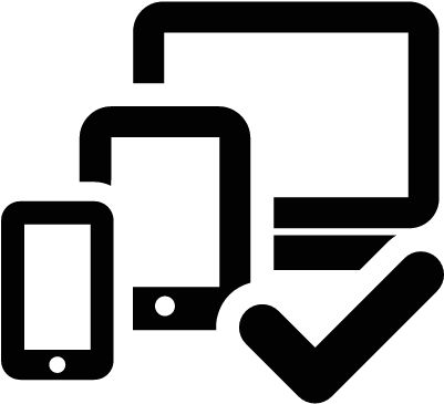 Tablet Smartphone Computer Checked Vector - Computer Tablet Smartphone Icon (400x400), Png Download