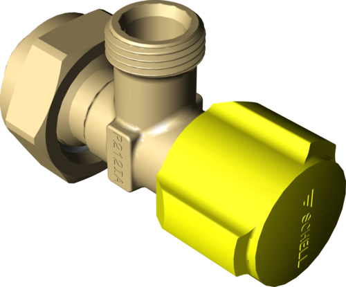 Corner Valve - Monocular (500x415), Png Download