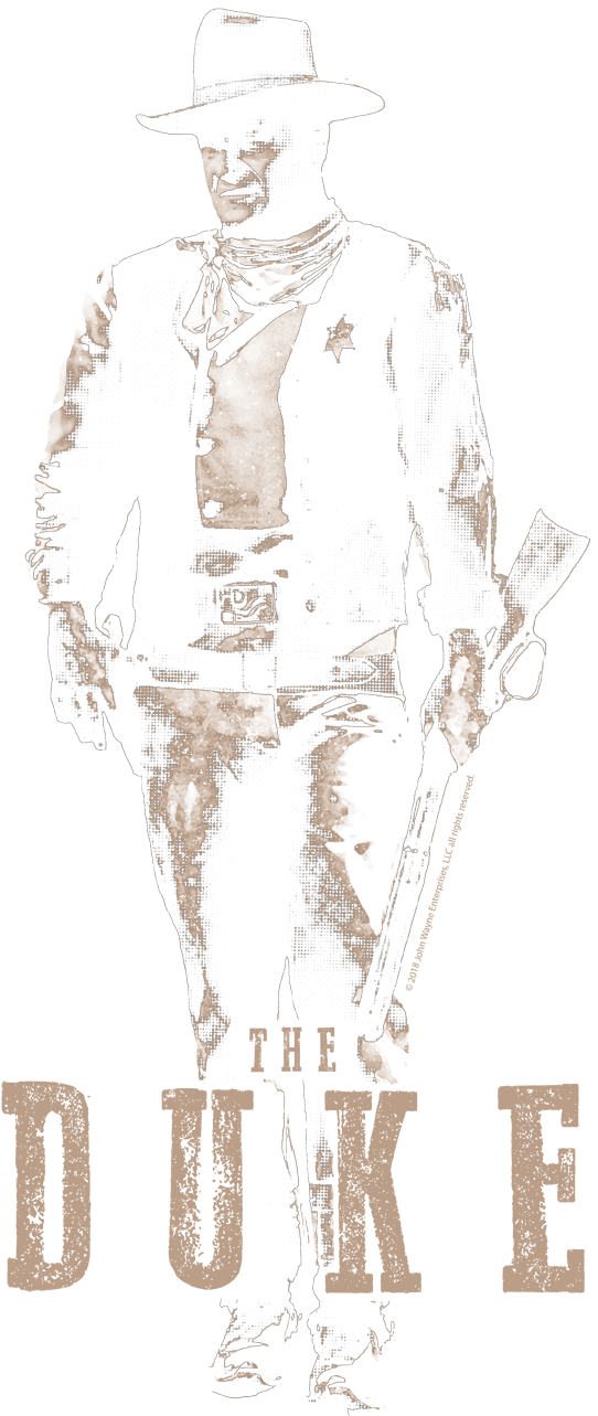 John Wayne The Duke Men's Tank - Azurara Beach Party (864x1296), Png Download