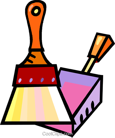 Wisk And Dust Pan Royalty Free Vector Clip Art Illustration - Dustpan (400x480), Png Download