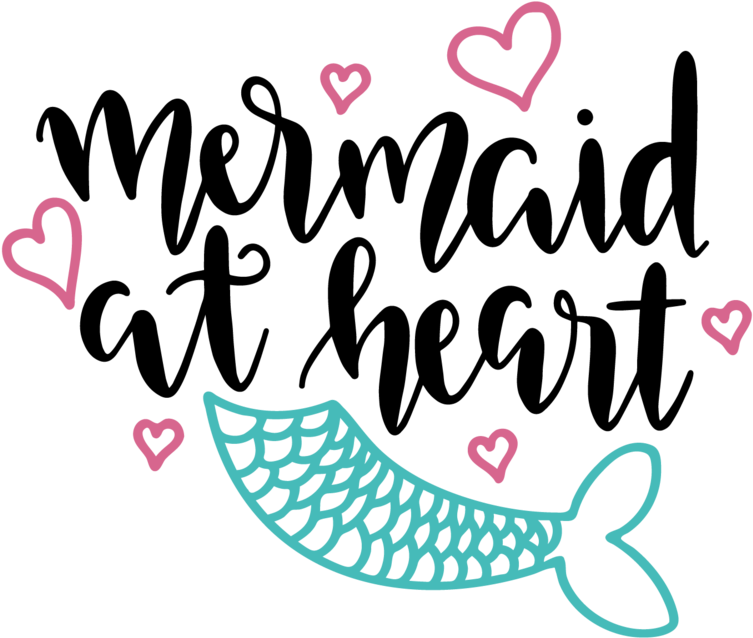 Mermaid At Heart - Iphone Wallpaper Cute Unicorn (1000x999), Png Download