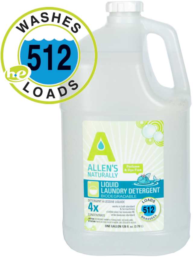 Yep, We Changed The Label Again, But Not The Awesome - Allens Naturally Liquid Soap Laundry Detergent 1 Gallon/ (999x1000), Png Download