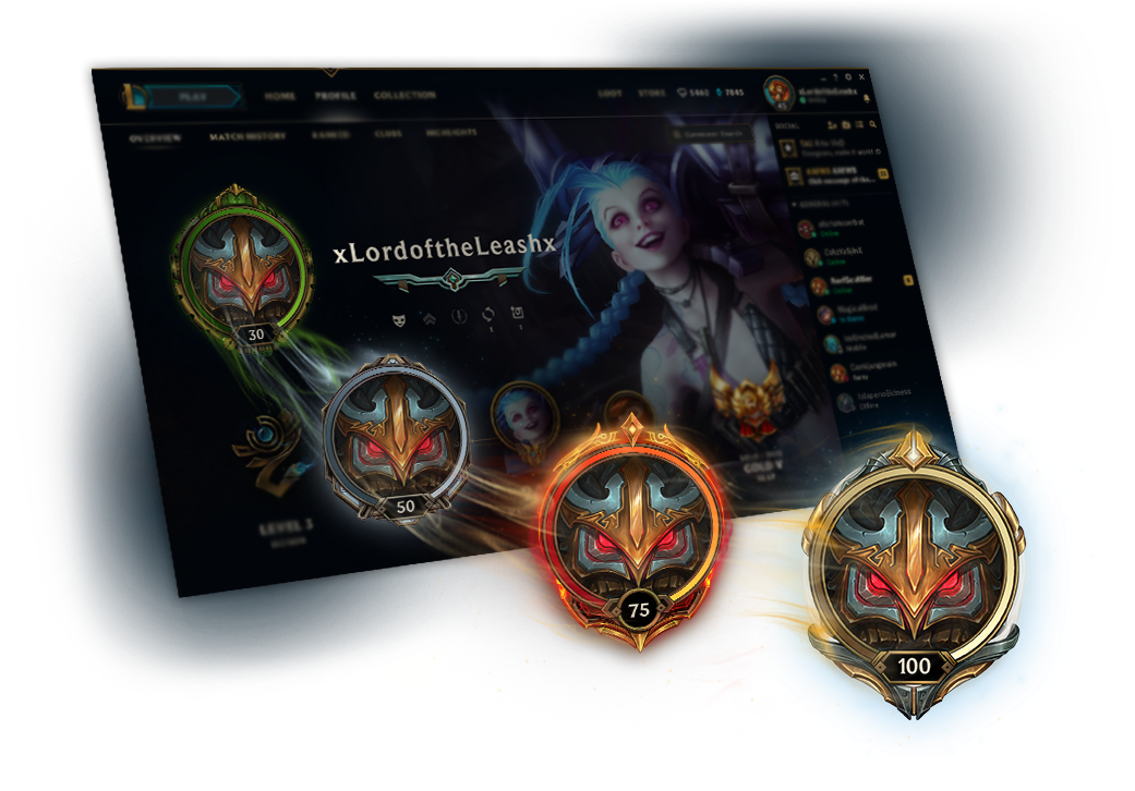 We're Removing The Level 30 Cap, And The New Cap Is - Custom Made League Of Legends The Loose Cannon Jinx (1166x755), Png Download
