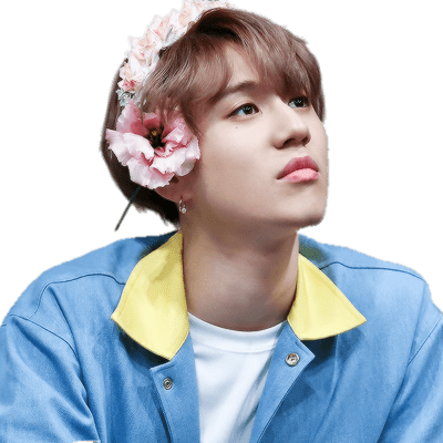 Got7 Yugyeom Flowers In Hair - Yugyeom Png (400x400), Png Download