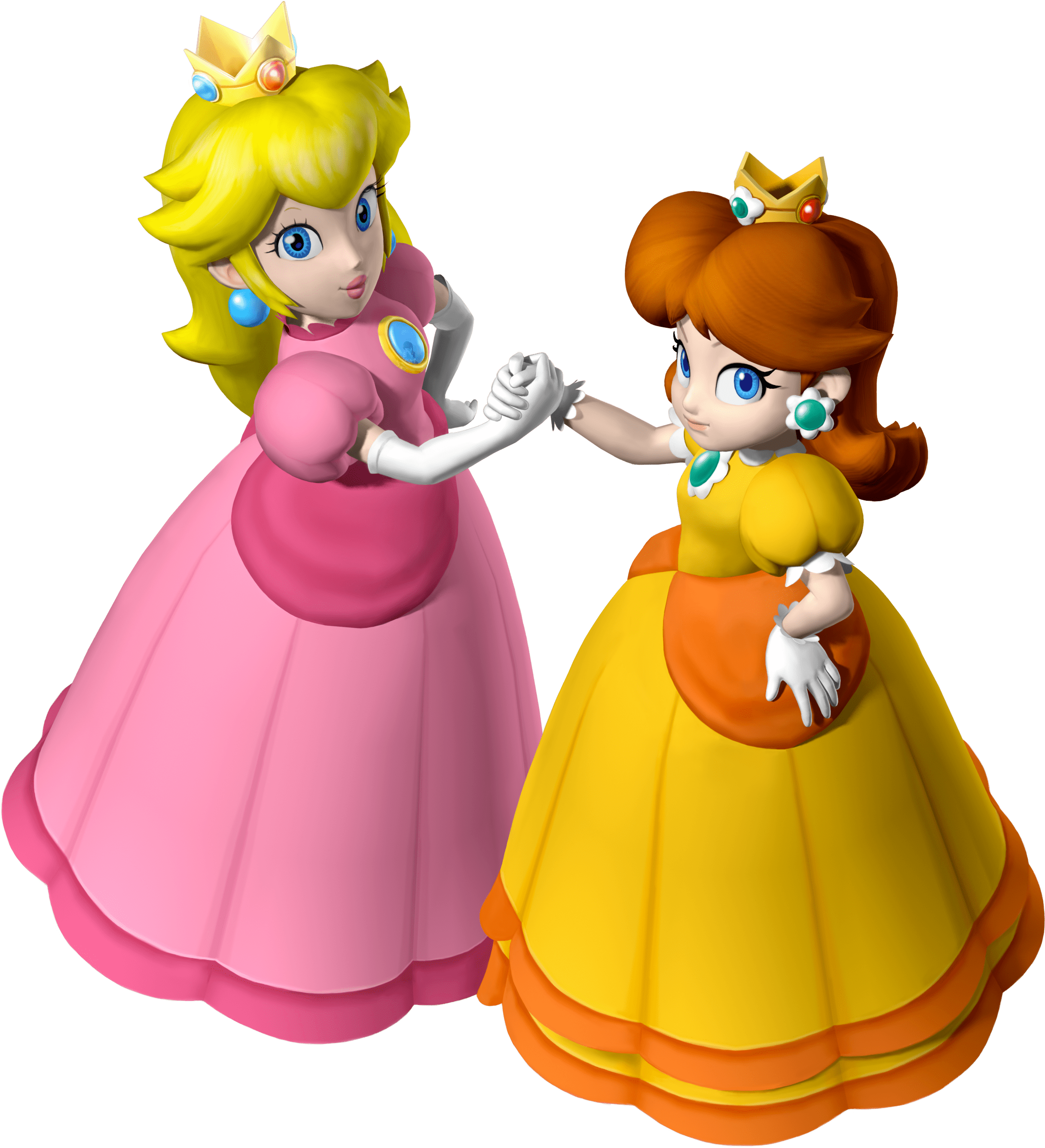 Mario Party Peach And Daisy (2440x2673), Png Download