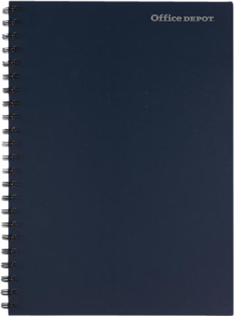 Office Depot Notebook, Deluxe Spiral Notebook, Pe, - Schrijfblok Office Depot Luxueus Spiraalboek (640x640), Png Download