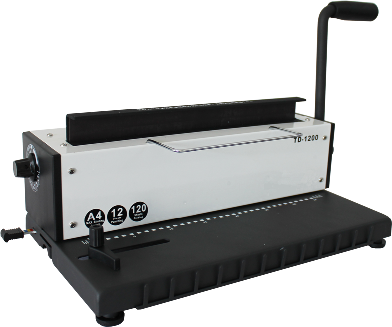 Techtongda 34holes Punching Binding Machine All Steel - Binding Binder All Steel Metal Wire Coil 34holes Punching (800x670), Png Download