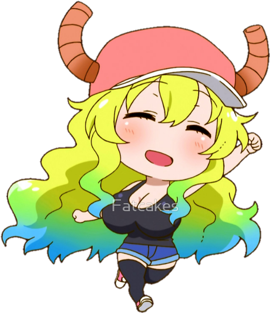 #lucoa #quetzalcoatl #kobayashi-san Chi No Maid Dragon - Chibi Lucoa (630x682), Png Download