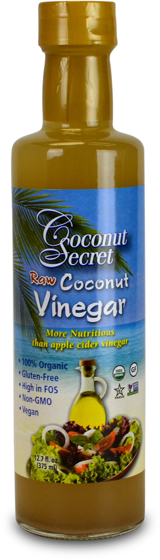 Coconut Secret Coconut Sap Vinegar - Coconut Secret - Raw Coconut Vinegar - 12.7 Oz. (2000x2000), Png Download
