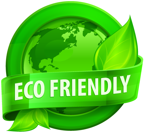 Eco Friendly - Eco Friendly Badge Png (500x459), Png Download