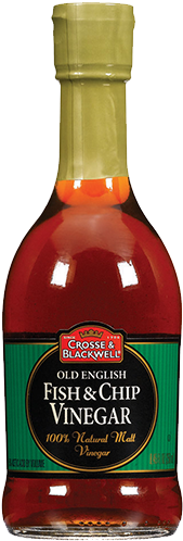Old English Fish & Chip Vinegar 100% Natural Malt Vinegar - Crosse & Blackwell Old English Fish & Chip (300x500), Png Download
