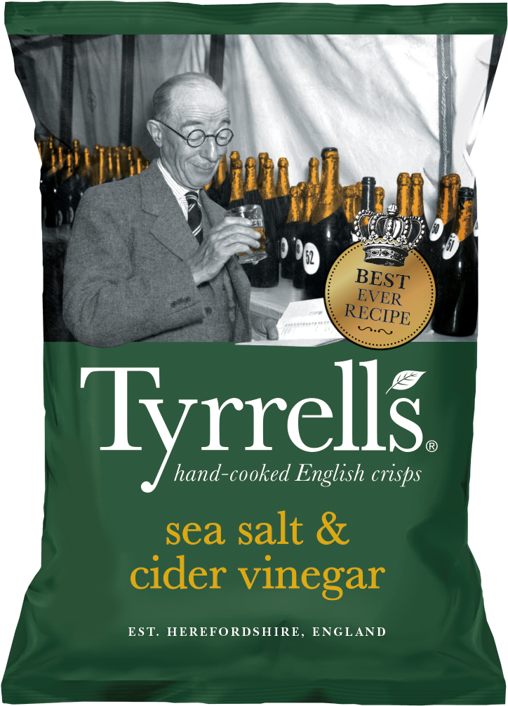 Tyrrells Cider Vinegar Chips (874x1104), Png Download