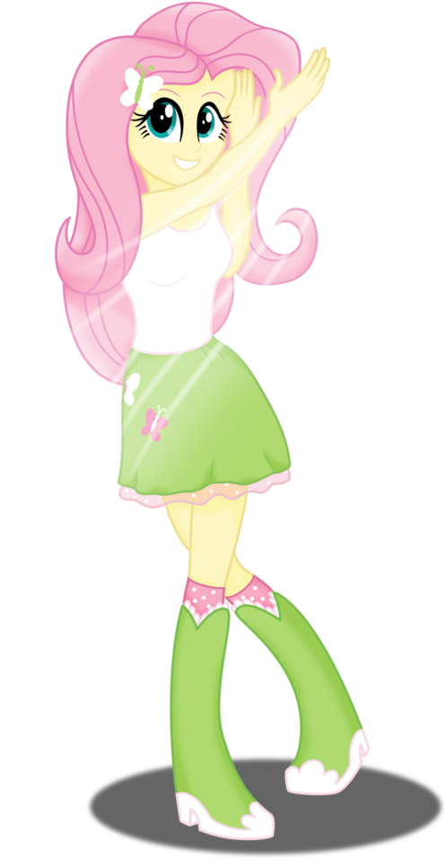 Deannaphantom13, Avatar The Last Airbender, Crossover, - Fluttershy (586x1024), Png Download