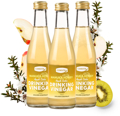 Apple Cider Drinking Vinegar - Glass Bottle (420x480), Png Download