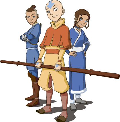 The Last Airbender Concept Art - Characters From Last Airbender (419x424), Png Download